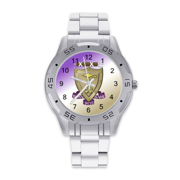 Sigma Alpha Mu Stainless Steel Watch - Men's
