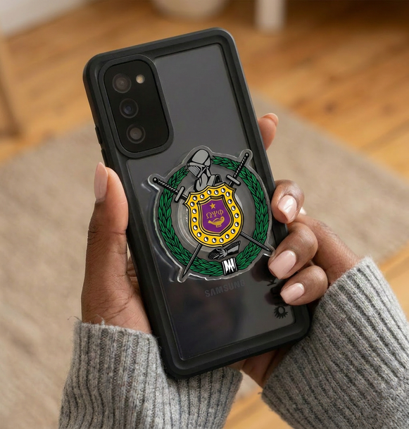 Omega Psi Phi Acrylic Phone Grip