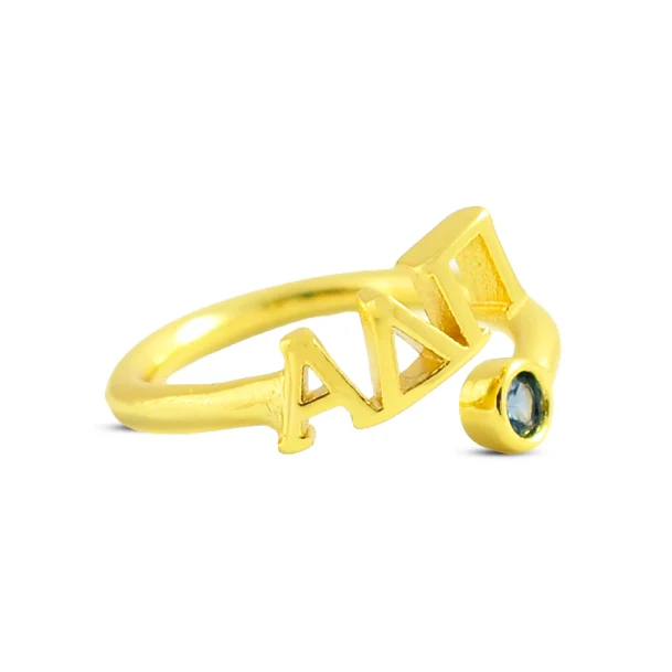 Alpha Delta Pi Gemstone Rings