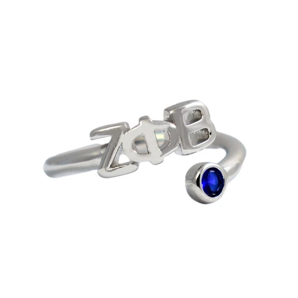 Zeta Phi Beta Gemstone Rings