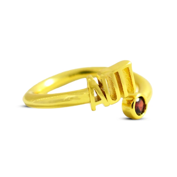 Alpha Omicron Pi Gemstone Rings