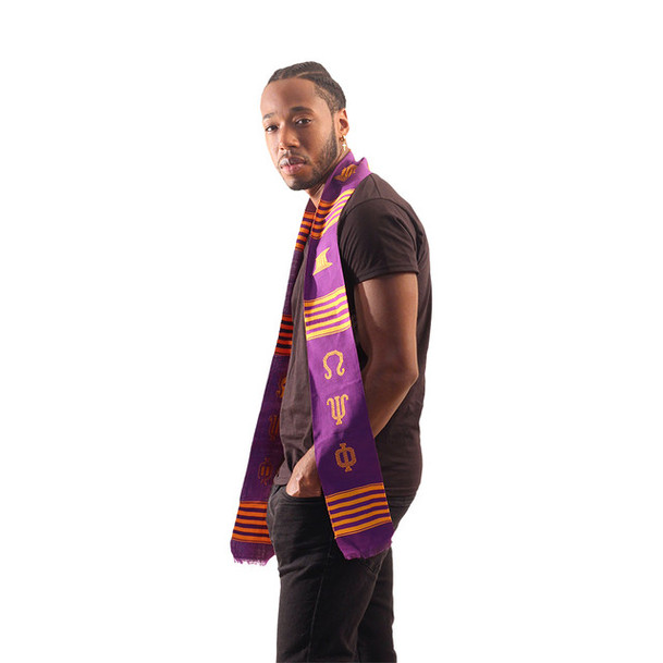 Omega Psi Phi Kente Stole - Graduation Sash