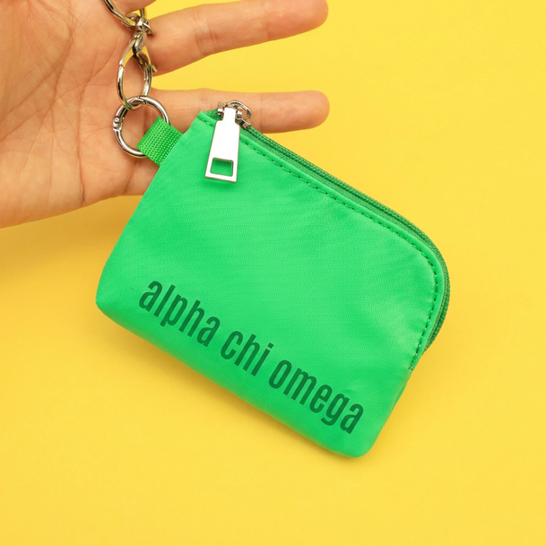 Alpha Chi Omega Keyring Wallet
