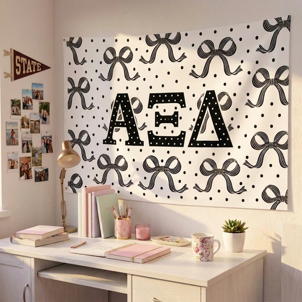 Alpha Xi Delta Bows Sorority Flags