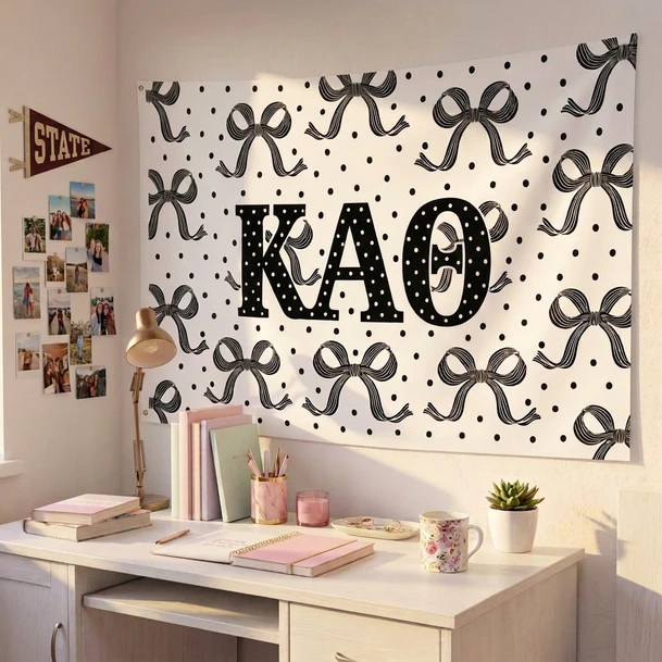 Kappa Alpha Theta Bows Sorority Flags