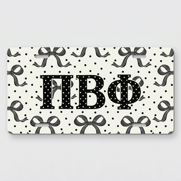 Pi Beta Phi Ribons License Plate