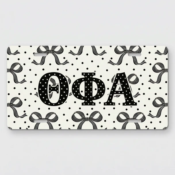 Theta Phi Alpha Ribons License Plate