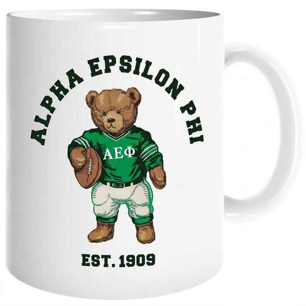 Alpha Epsilon Phi Teddy Bear Coffee Mug