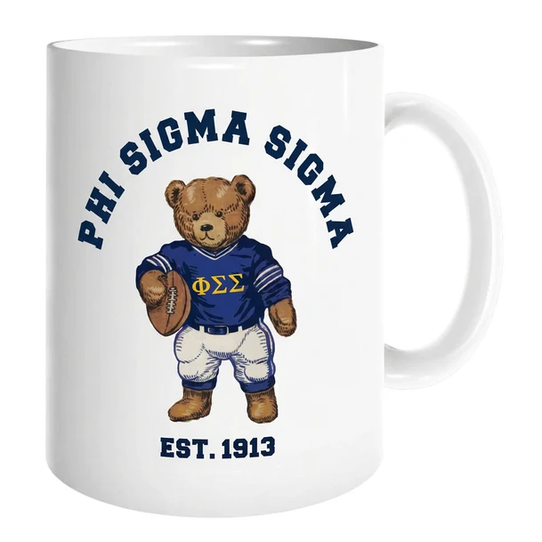 Phi Sigma Sigma Teddy Bear Coffee Mug