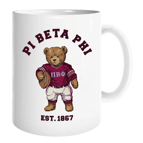 Pi Beta Phi Teddy Bear Coffee Mug