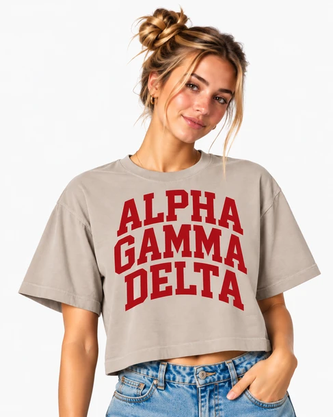 Alpha Gamma Delta American Apparel Boxy Tee