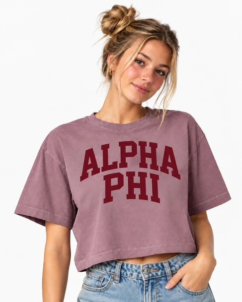 Alpha Phi American Apparel Boxy Tee