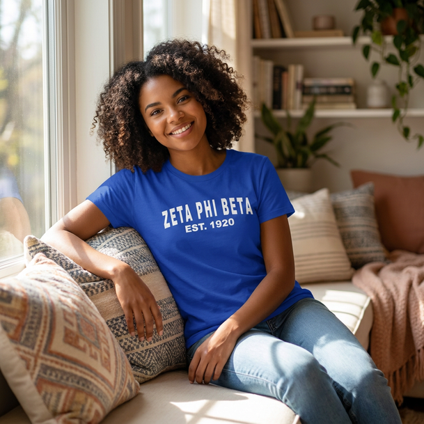 Zeta Phi Beta Est T-shirts