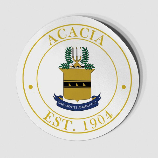  ACACIA Circle Crest - Shield Decal 