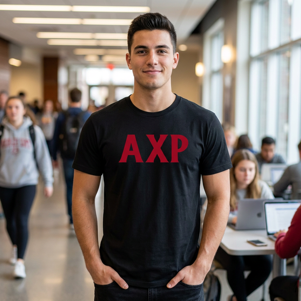 Alpha Chi Rho Letter T-shirts