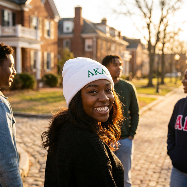 Alpha Kappa Alpha Knit Hat