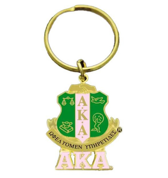  Alpha Kappa Alpha Shield Key Chain 