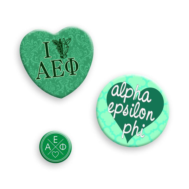  Alpha Epsilon Phi Button Set 