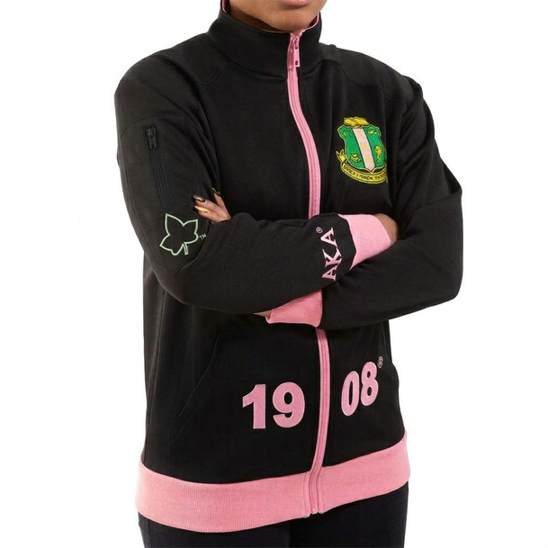Alpha Kappa Alpha Track Jacket - AKA Elite Black Track Jacket