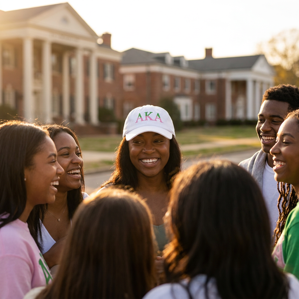 Alpha Kappa Alpha Two Tone Letter Hat