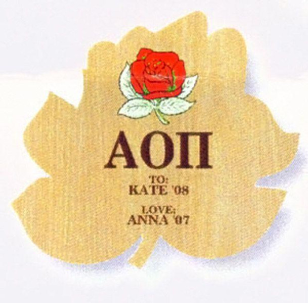Craftique Alpha Omicron Pi Plaque 