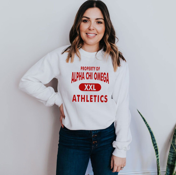 Alpha Chi Omega Athletics Crewneck Sweatshirt