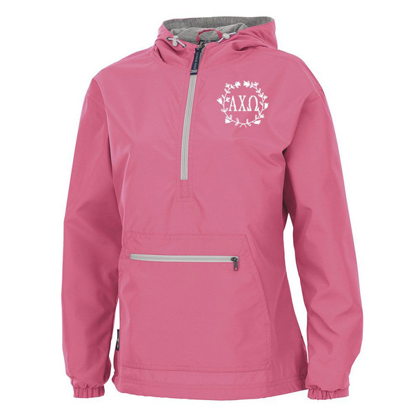 Alpha Chi Omega Chatham Anorak Solid Pullover