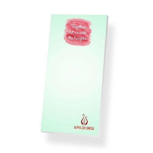  Alpha Chi Omega Long Notepad 