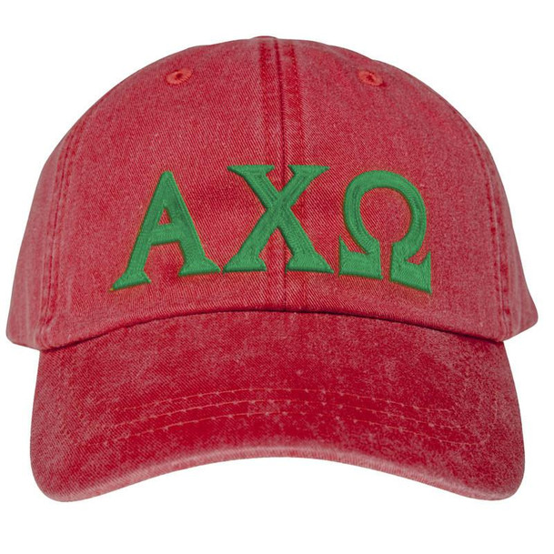  Alpha Chi Omega Lettered Premium Pastel Hat 