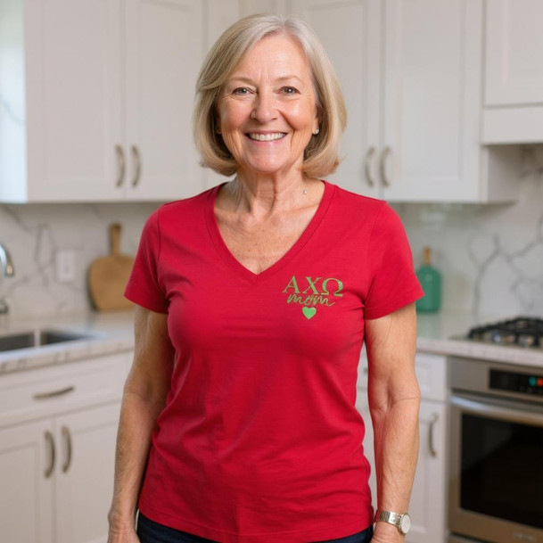 Alpha Chi Omega Mom Ideal V-Neck