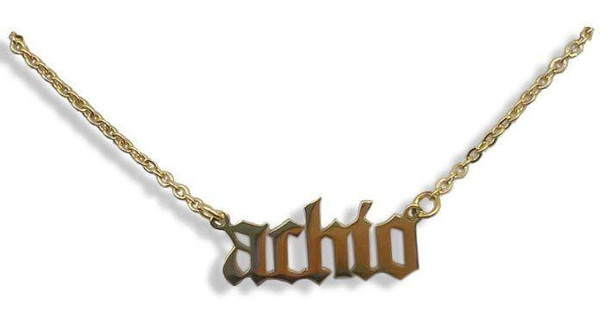 Sorority Shop Alpha Chi Omega Old English Necklaces 