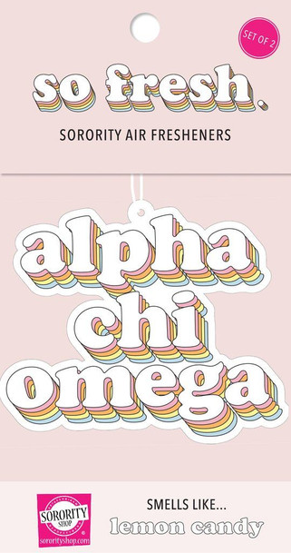 Alpha Chi Omega Retro Air Freshener (2 pack)