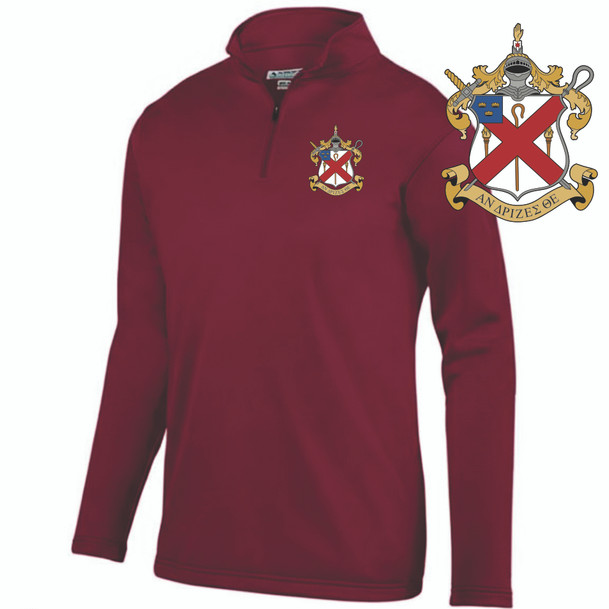 Alpha Chi Rho Crest - Mositure Wicking Fleece  Jacket