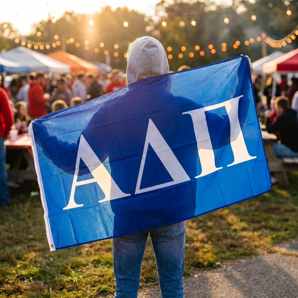 Alpha Delta Pi Big Greek Letter Flag