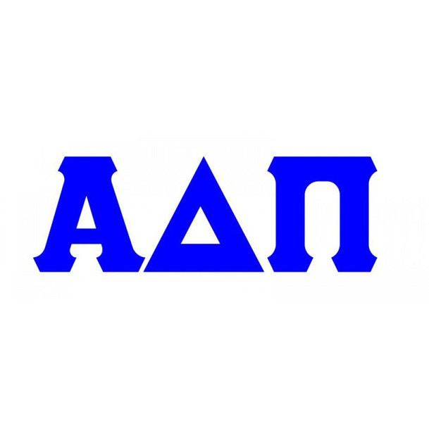  Alpha Delta Pi Big Greek Letter Window Sticker Decal 