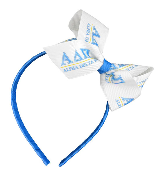 Alpha Delta Pi Headband with Bow