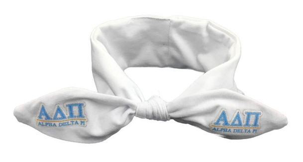  Alpha Delta Pi Knotted Cotton Headband 