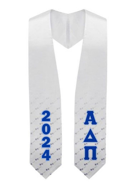  Alpha Delta Pi Flower Graduation Stole 