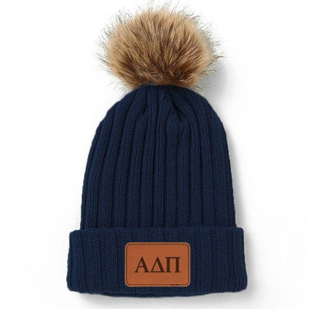 Sorority Shop Alpha Delta Pi Pom Pom Beanie Hat 