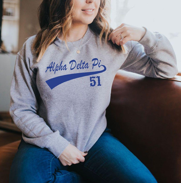  Alpha Delta Pi Tail Crewneck 