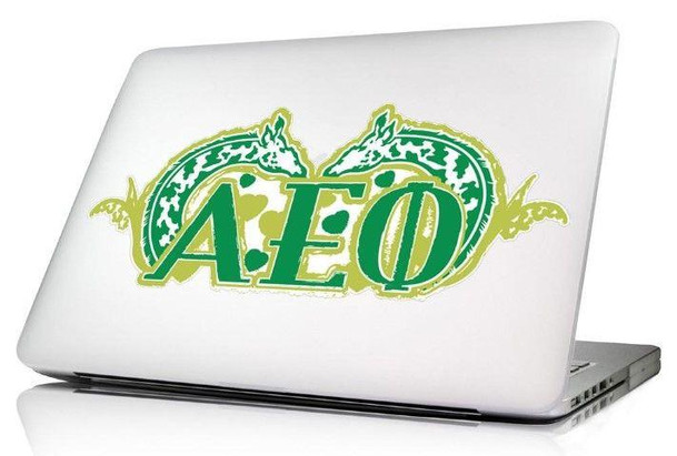 Sorority Shop Alpha Epsilon Phi 10.5 x 4.5 Laptop Skin/Wall Decal 