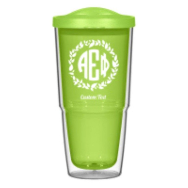 Alpha Epsilon Phi 24oz Biggie Tumbler with Lid