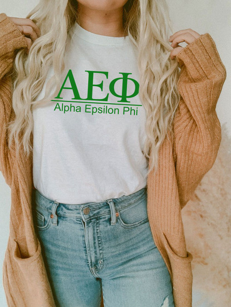 Alpha Epsilon Phi Comfort Colors Heavyweight T-Shirt