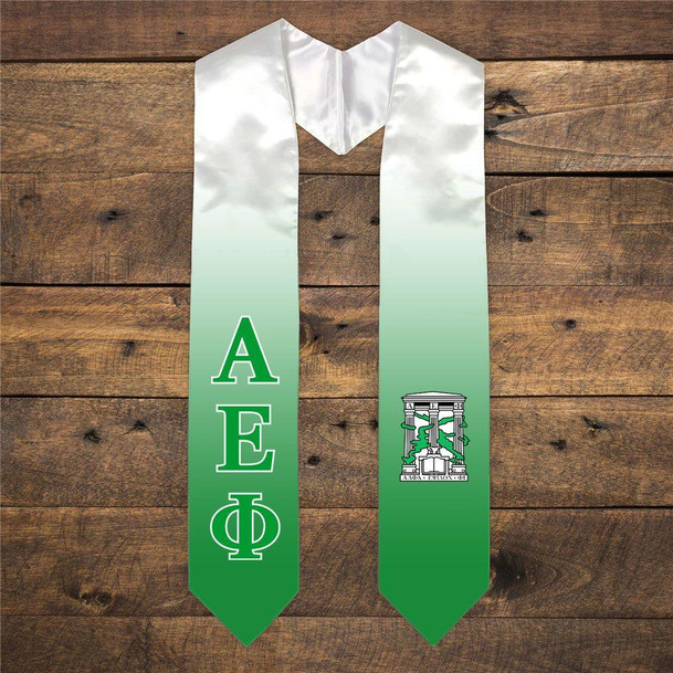  Alpha Epsilon Phi Extra Fancy Simple Greek Graduation Stole W Crest 