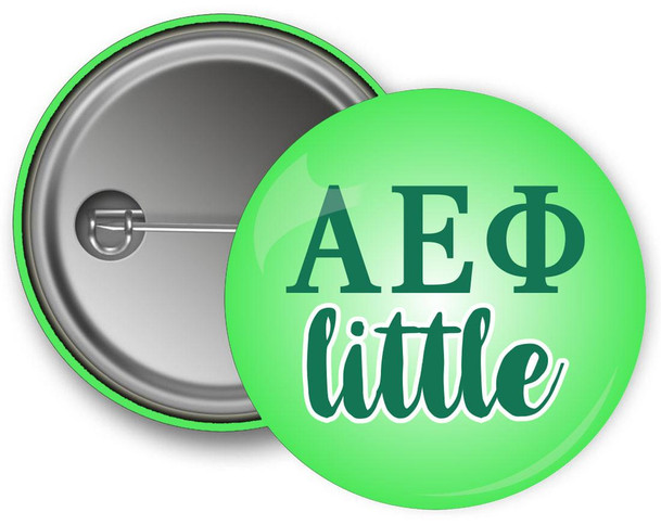 Uptown Greek Alpha Epsilon Phi Little Button 
