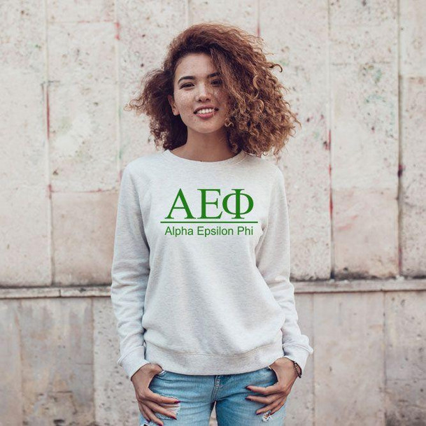  Alpha Epsilon Phi Message Crewneck Sweatshirts 