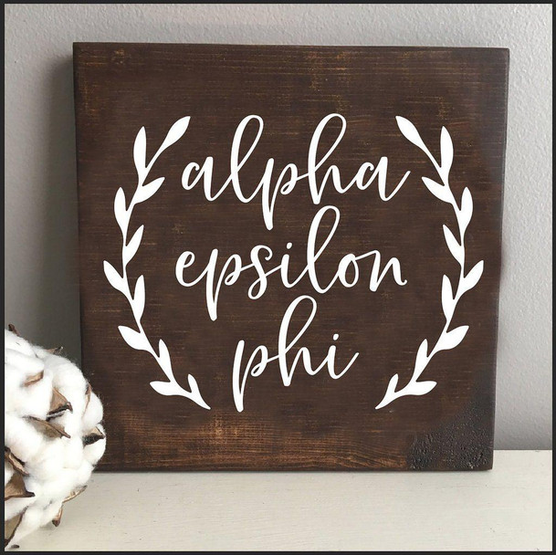 Sorority Shop Alpha Epsilon Phi Wooden Wall Art 