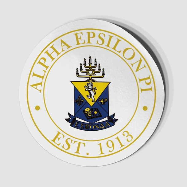 Alpha Epsilon Pi Circle Crest - Shield Decal