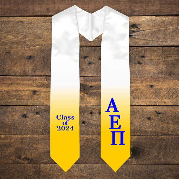 Alpha Epsilon Pi Extra Fancy Classic Greek Graduation Stole
