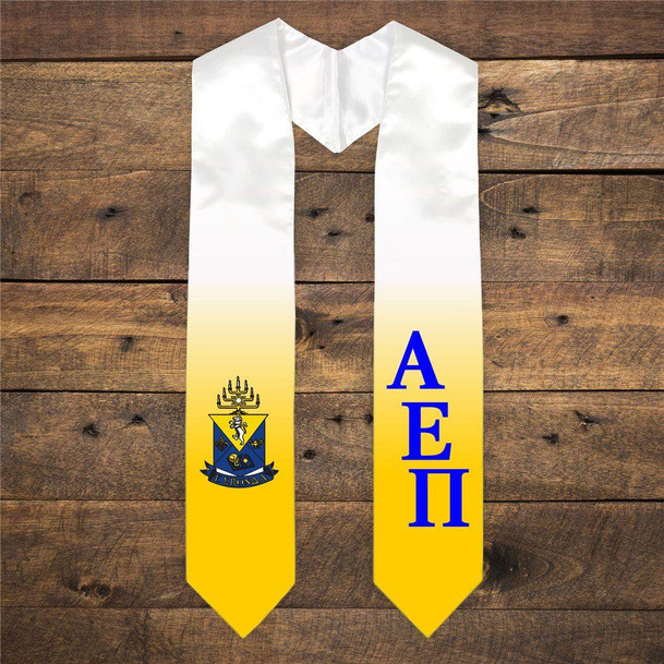  Alpha Epsilon Pi Extra Fancy Diagonal Greek Graduation Stole W Crest 